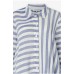 SAHARA Stripe Flare Shirt Delphi/White