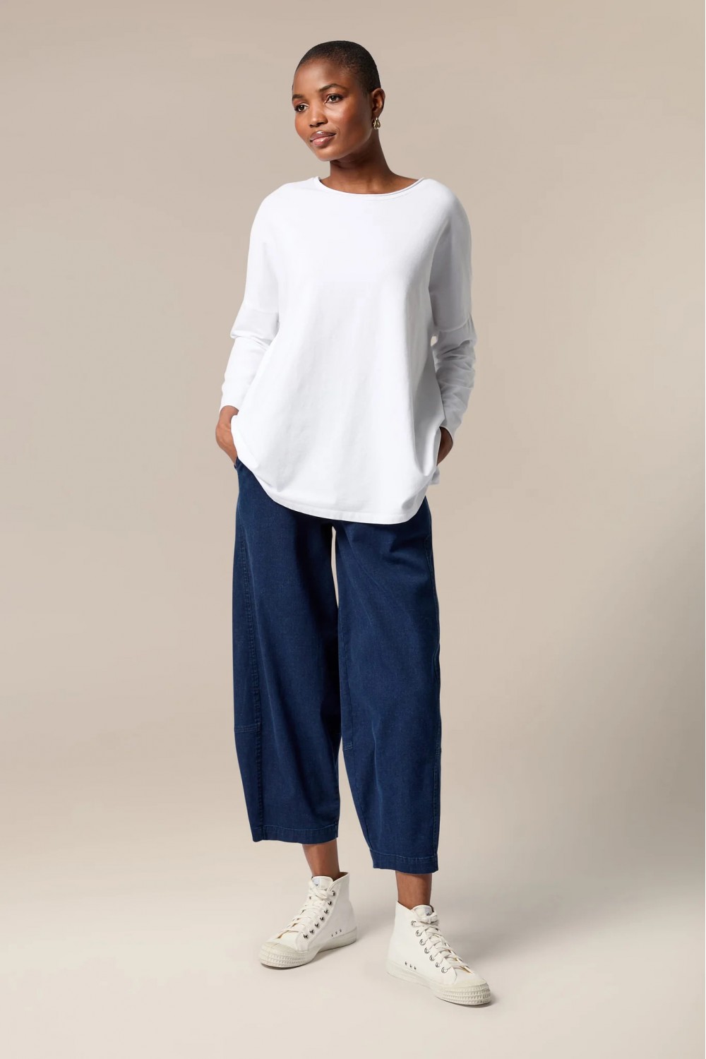 SAHARA Stretch Denim Bubble Trouser Denim