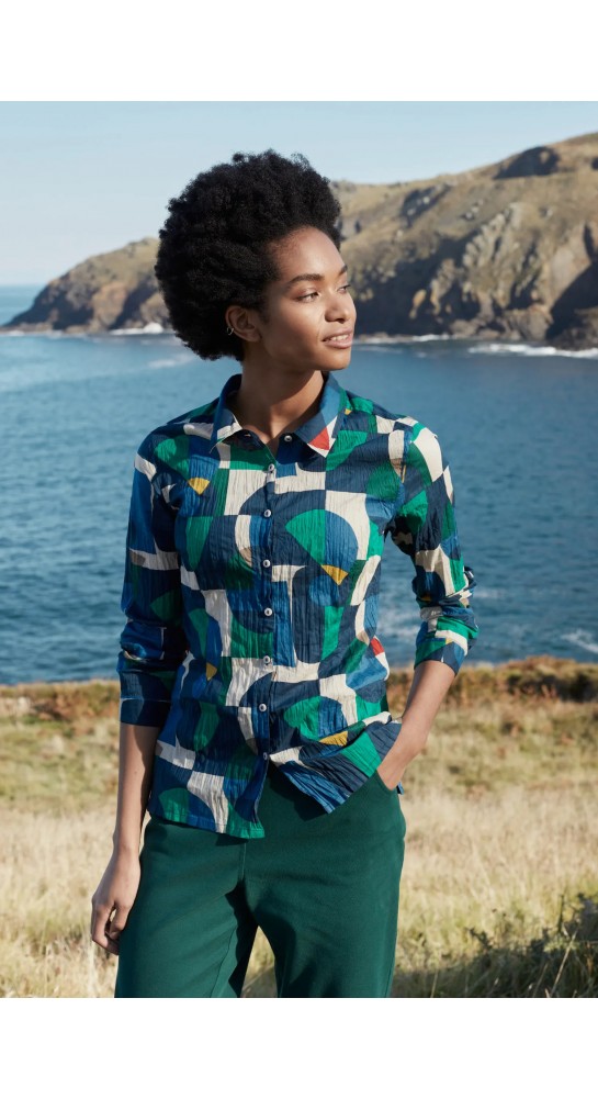 Seasalt Clothing Larissa Shirt Abstract Collage Mix
