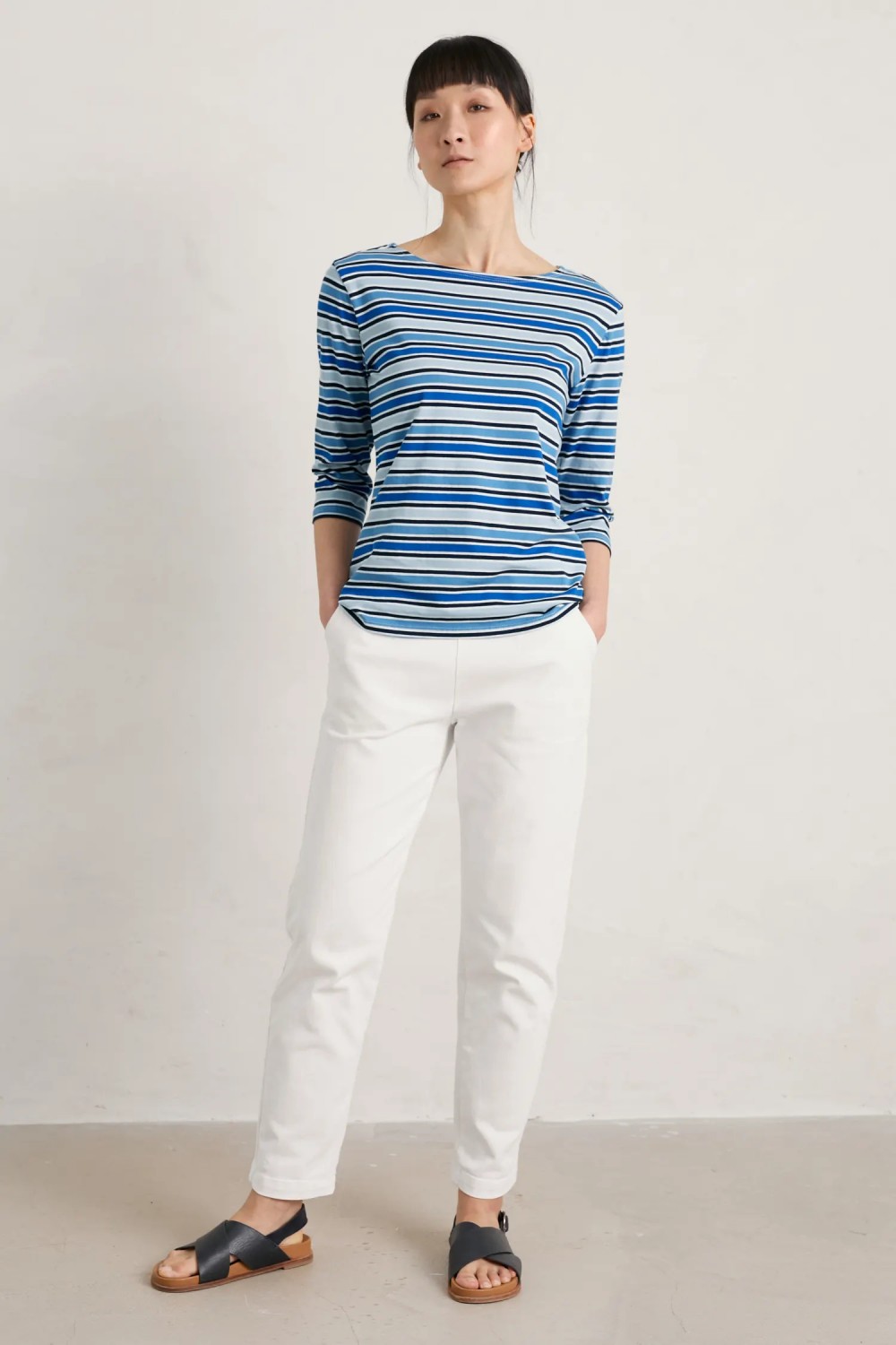 Seasalt Clothing Sailor Top Odessa Blue Sky