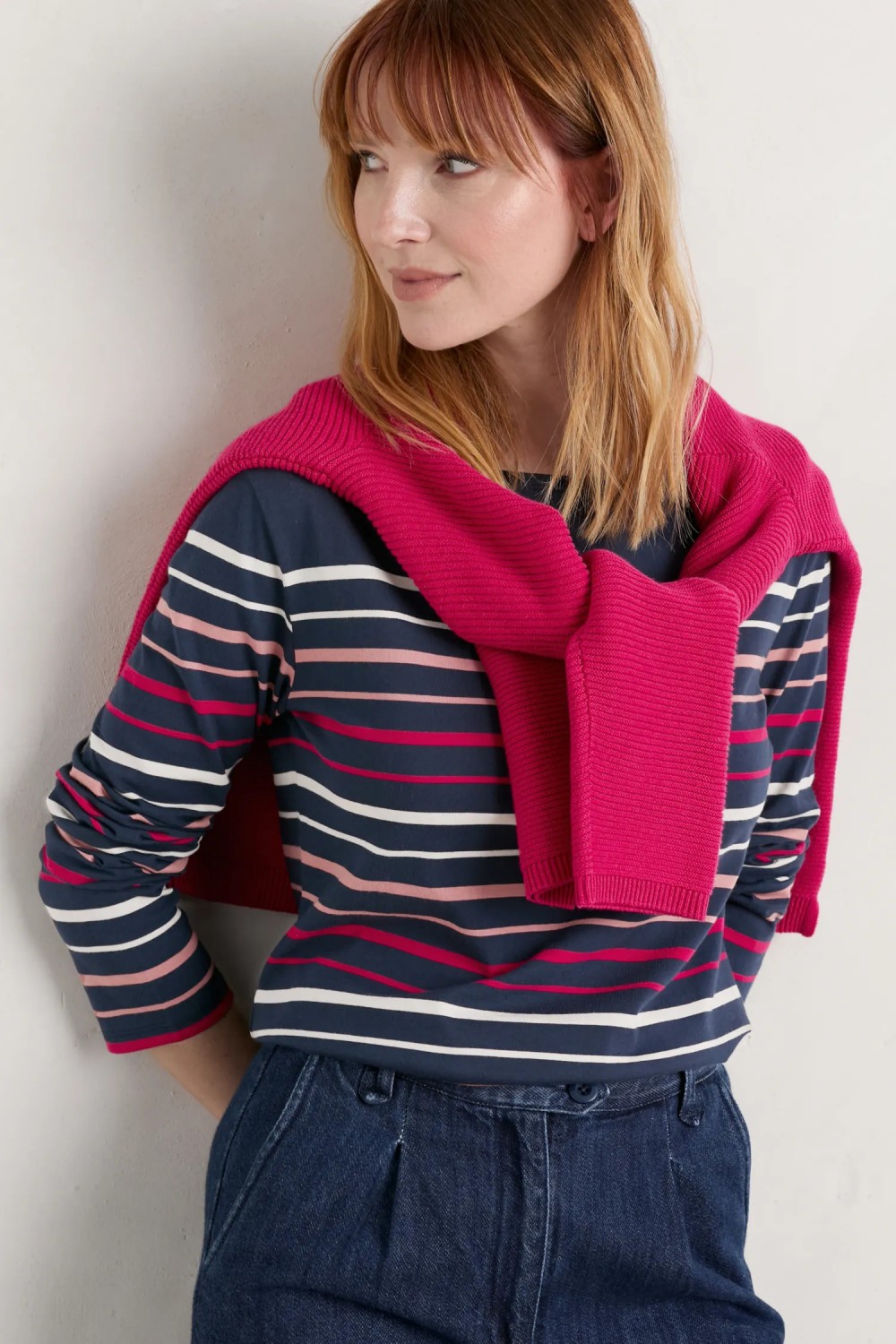 Seasalt Clothing Sailor Shirt Falmouth Shore Maritime Wild Berry
