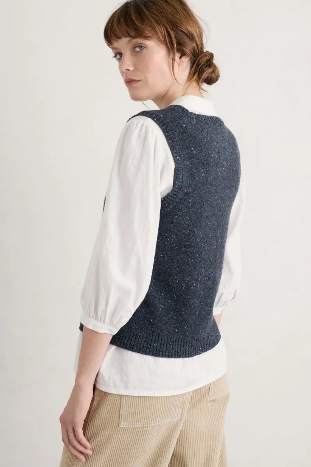 Seasalt Clothing East View Knitted Vest Fathom