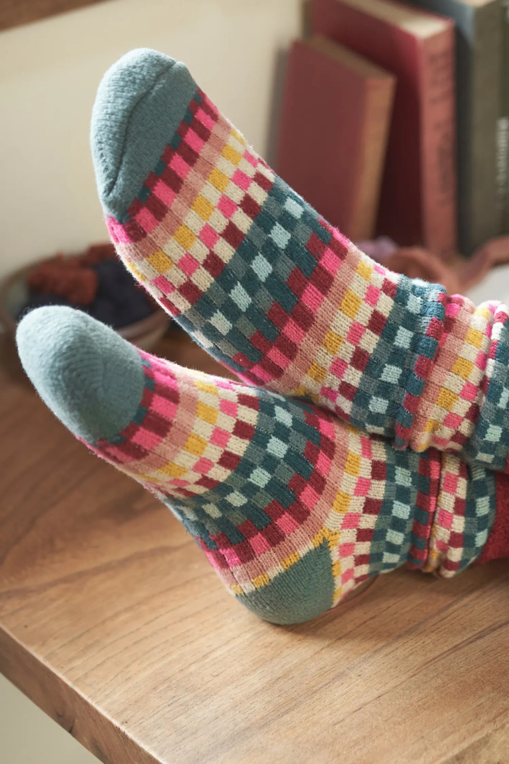 Seasalt Clothing Women's Cabin Socks Croquet Rose Dew Mix