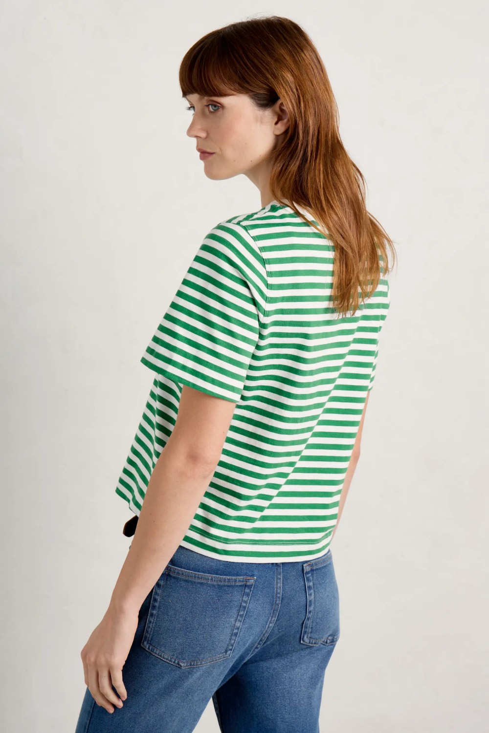 Seasalt Clothing Copseland Striped Organic Cotton T-Shirt Mini Cornish Island Ck