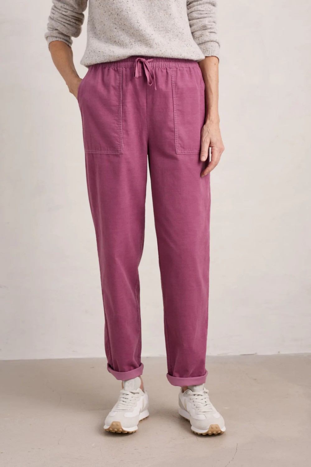 Seasalt Clothing Dayby Cord Trousers Buddleia