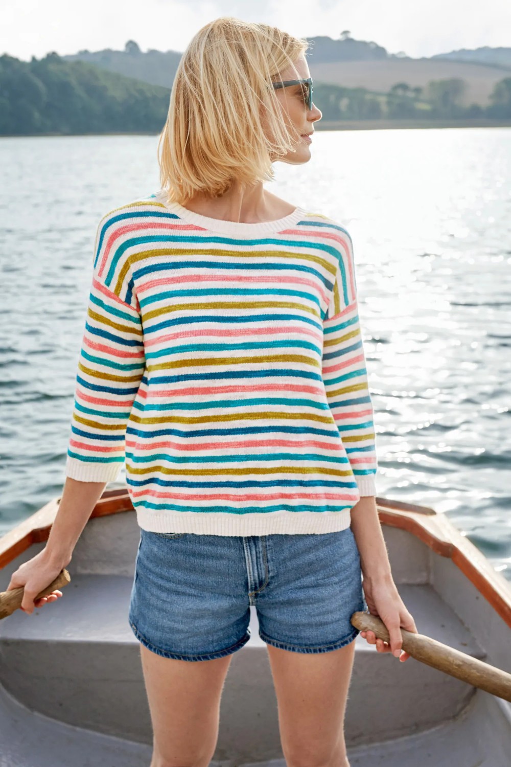 Seasalt Clothing Knavock Striped Jumper Mini Cornish Helford Multi