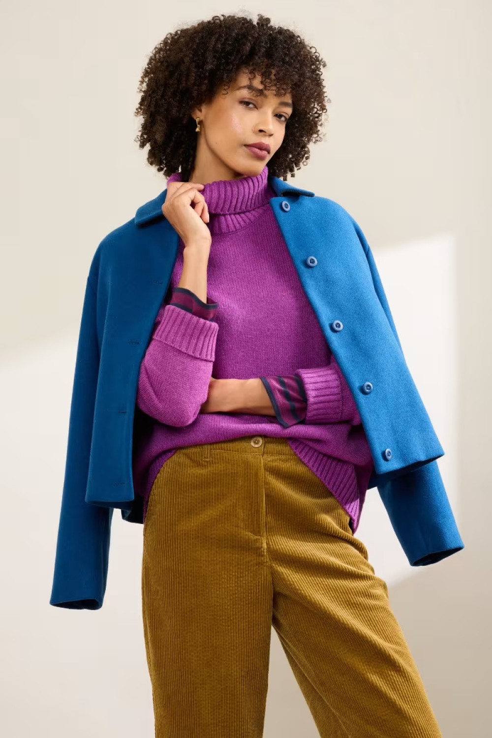 Seasalt Clothing Braque Lambswool Blend Roll Neck Jumper
