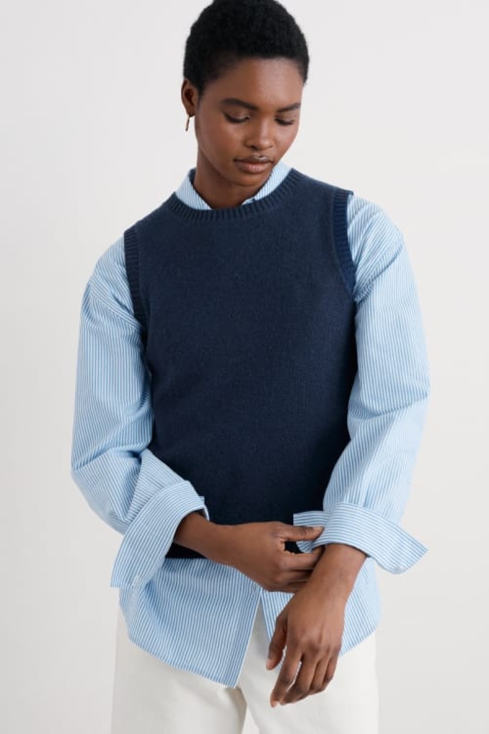 Seasalt Clothing East View Knitted Vest Maritime