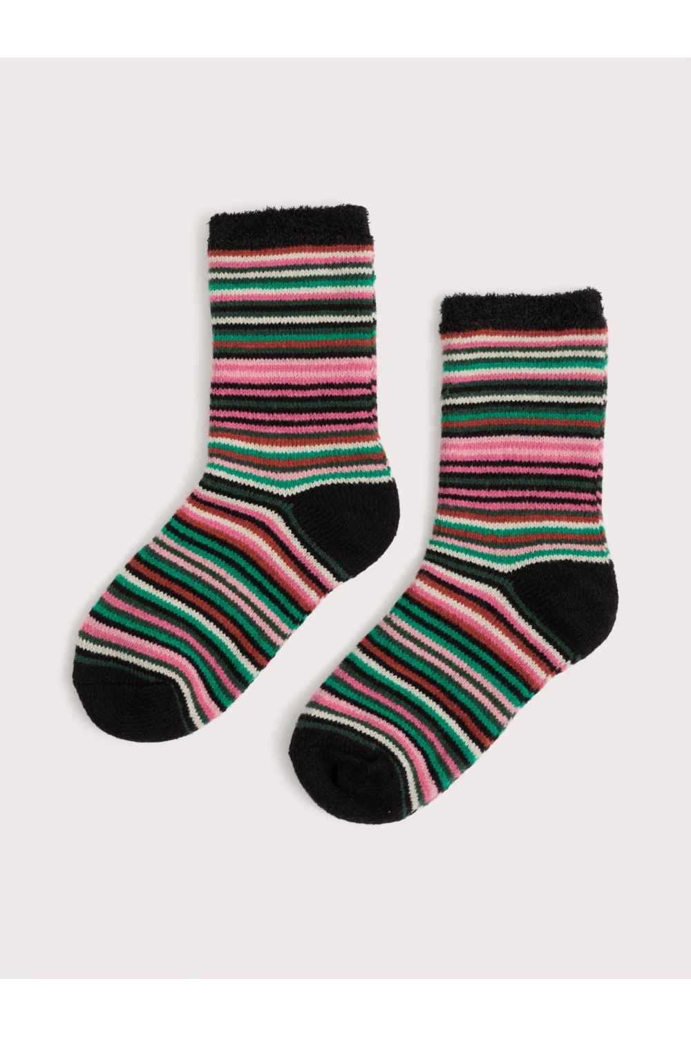 Seasalt Clothing Women's Cabin Socks Ripple Marks Glade Mutli