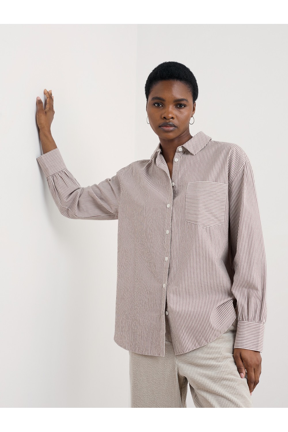 Seasalt Clothing Sea Path Oversized Poplin Shirt Mini Sunrise Elderberry
