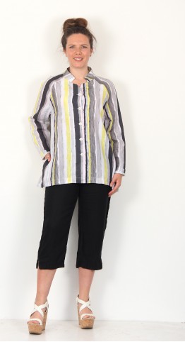 Vetono Stripe Shirt/Jacket Grey