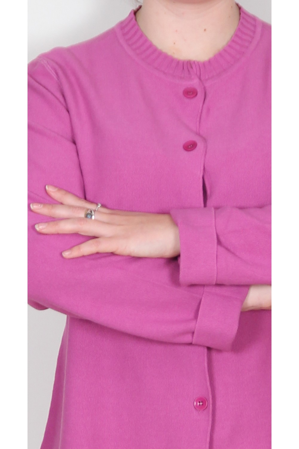 Vetono Cotton Knit Jacket Pink
