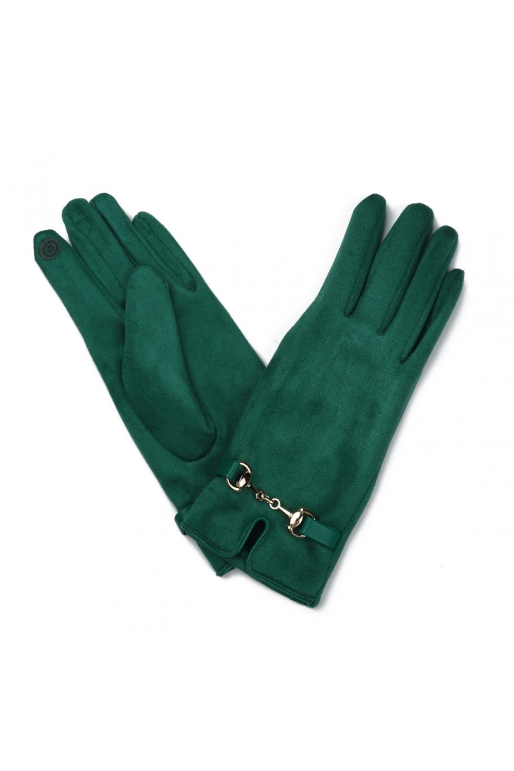 Zelly Snaffle Detail Glove Green