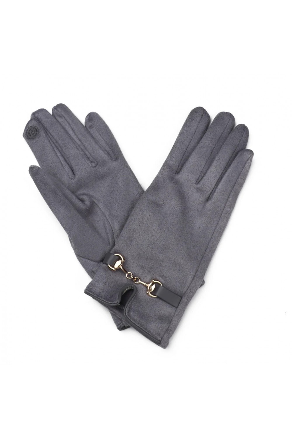 Zelly Snaffle Detail Glove Grey