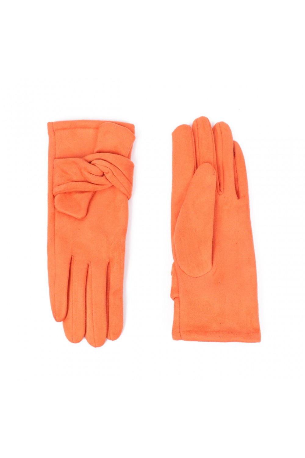 Zelly Tied Back Glove Orange